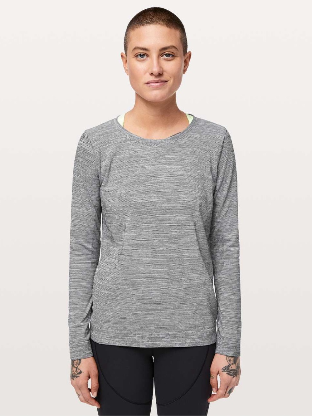 Lululemon Swiftly Tech Long Sleeve (Breeze) *Relaxed Fit
White / White / Black